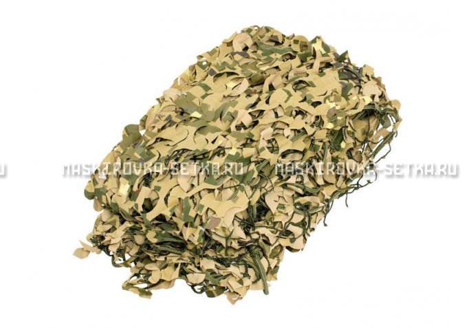 Массеть Camosystems Пейзаж-Профи Милитари 3D 1,8х6 м  – купить по цене 7700 руб. в интернет-магазине в городе Воронеж картинка 1
